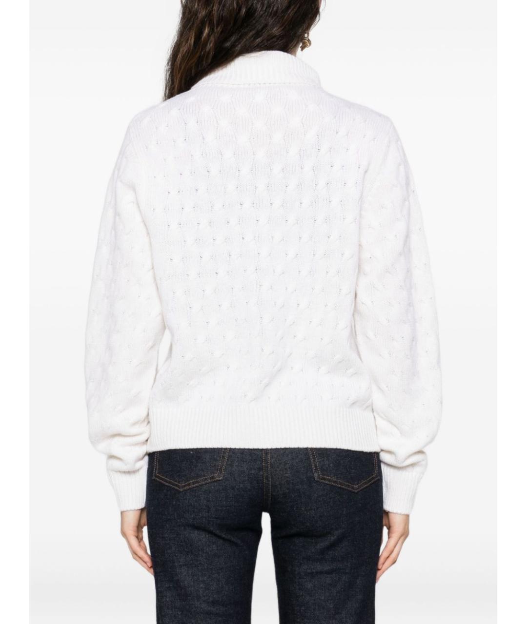 Tabaroni Cashmere Белый кашемировый джемпер / свитер, фото 2