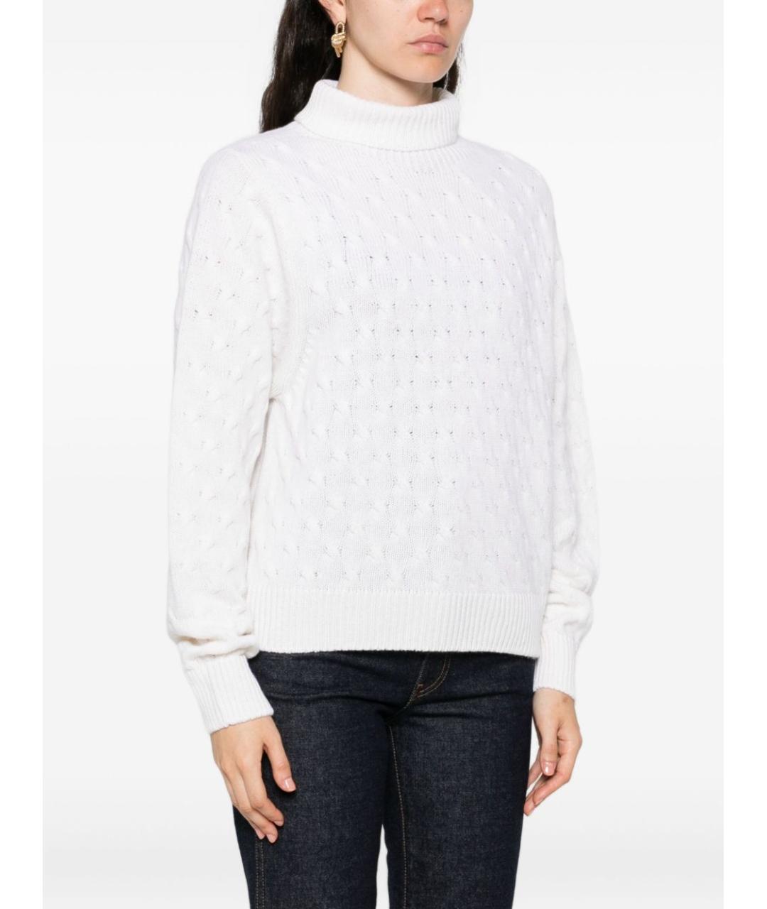 Tabaroni Cashmere Белый кашемировый джемпер / свитер, фото 4