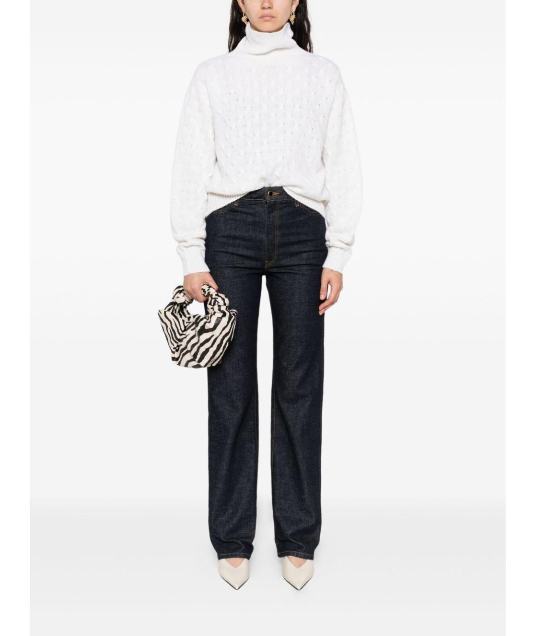 Tabaroni Cashmere Белый кашемировый джемпер / свитер, фото 3