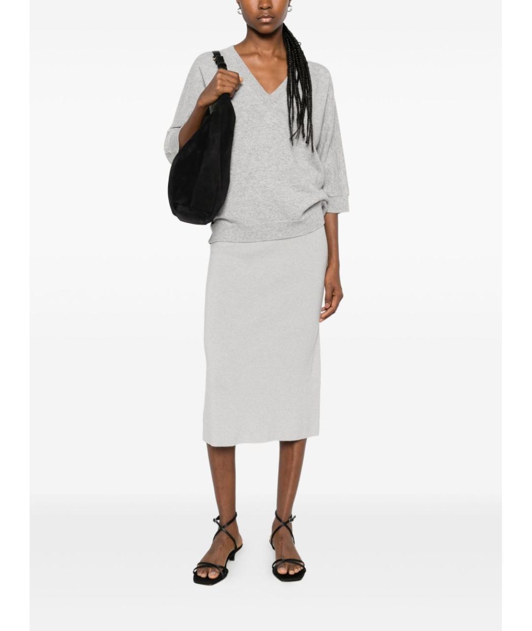 Tabaroni Cashmere Серый кашемировый джемпер / свитер, фото 2