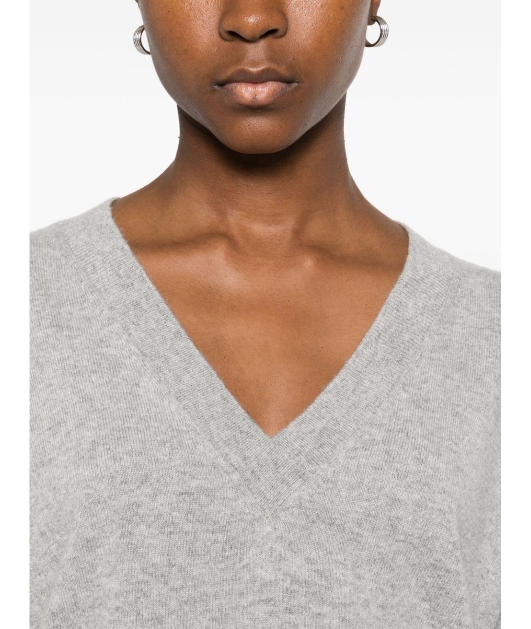 Tabaroni Cashmere Серый кашемировый джемпер / свитер, фото 5