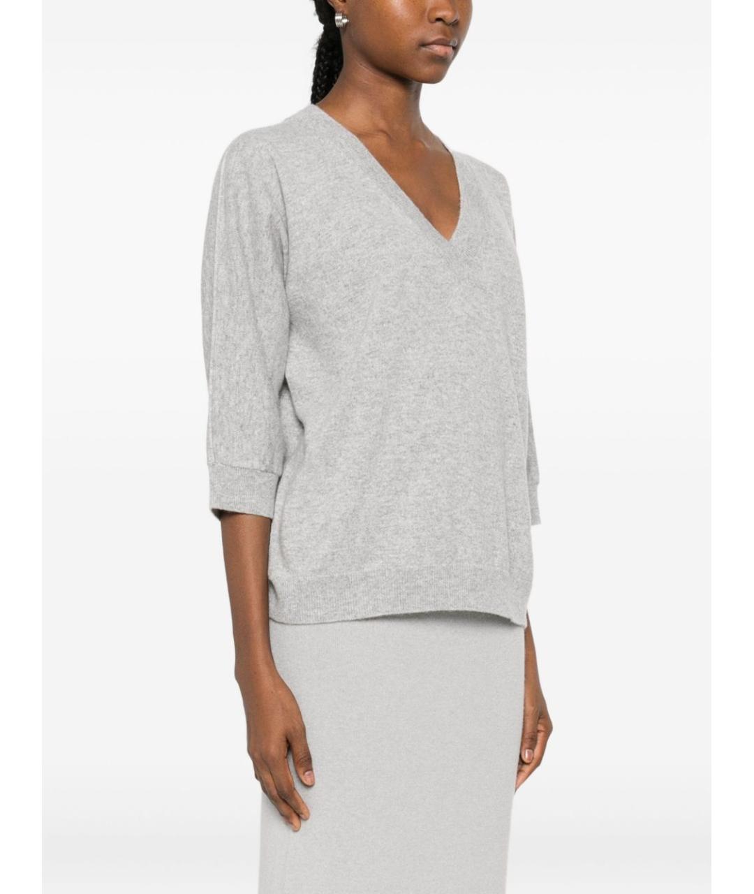 Tabaroni Cashmere Серый кашемировый джемпер / свитер, фото 4