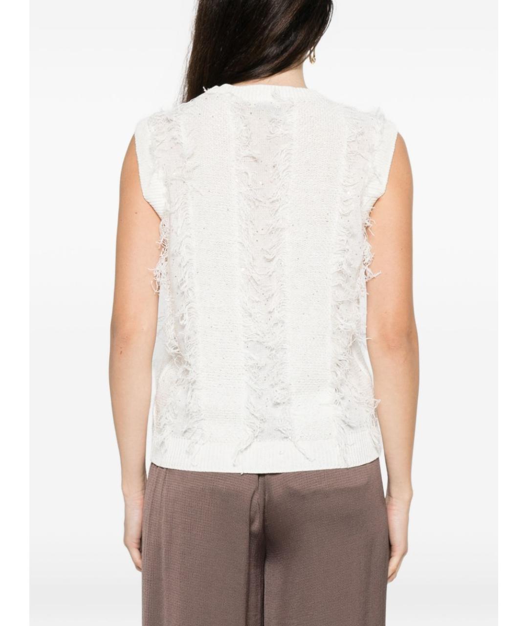 PESERICO Белый джемпер / свитер, фото 2