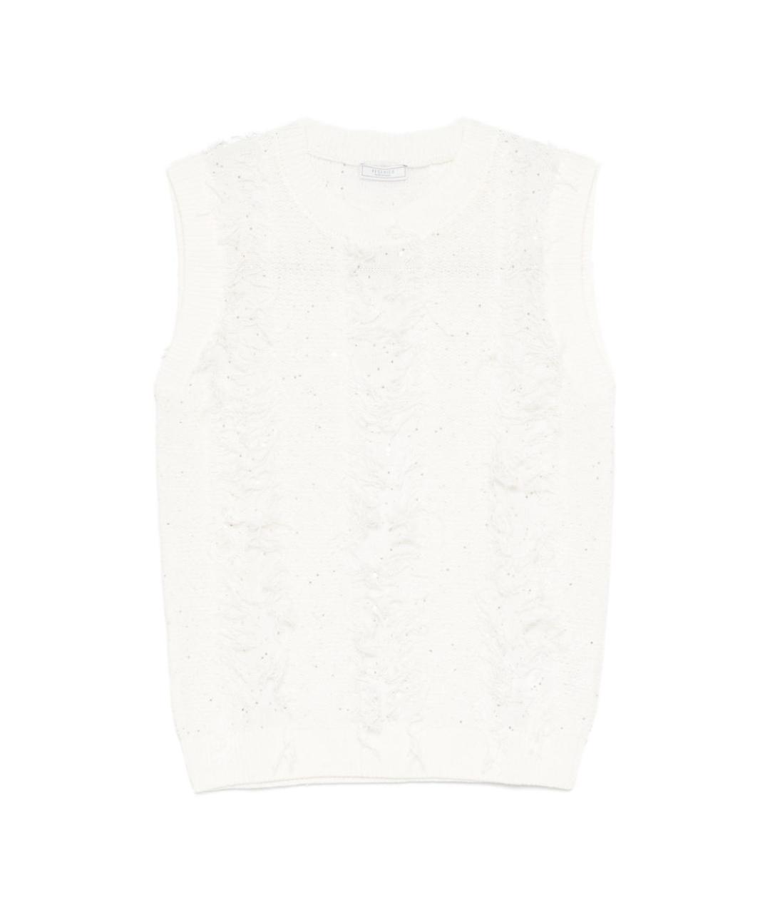 PESERICO Белый джемпер / свитер, фото 1