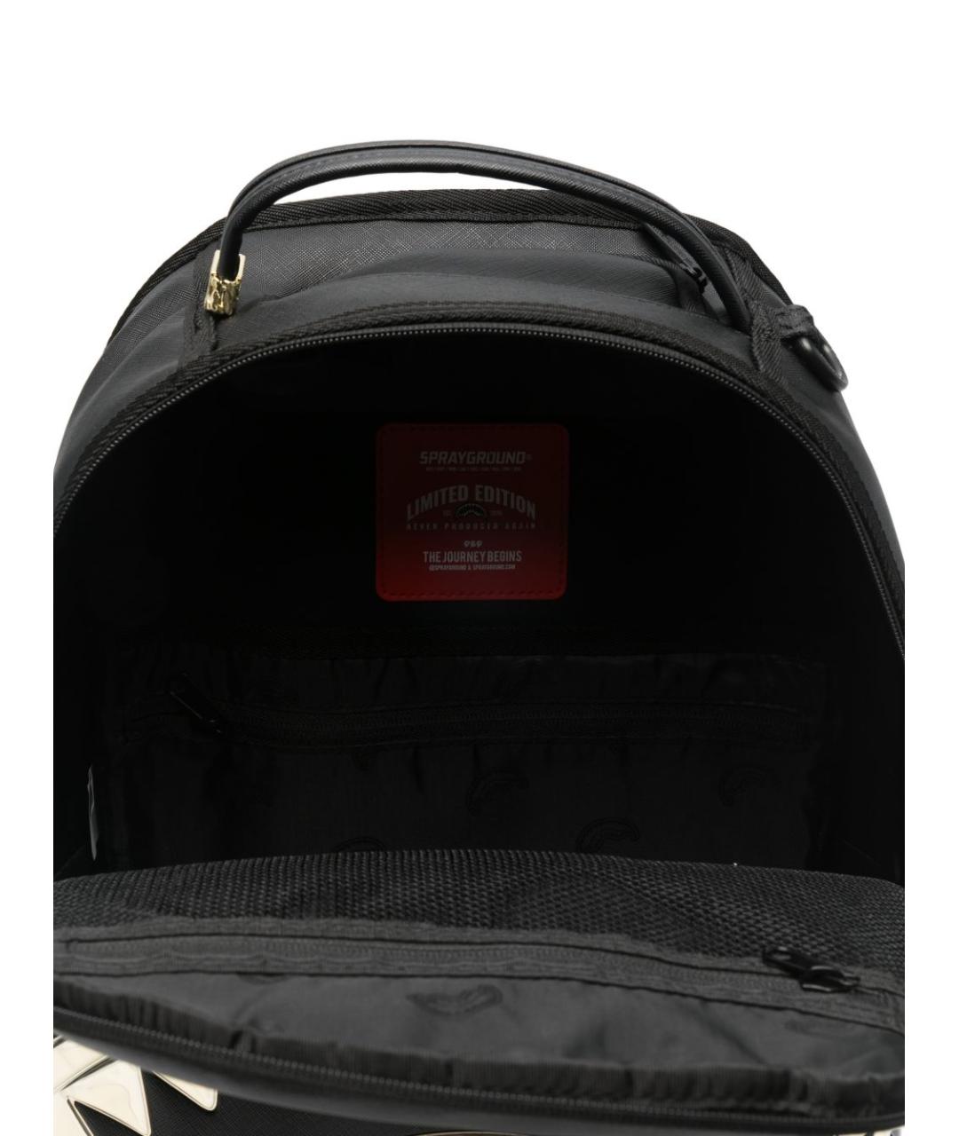 SPRAYGROUND Черный рюкзак из искусственной кожи, фото 3