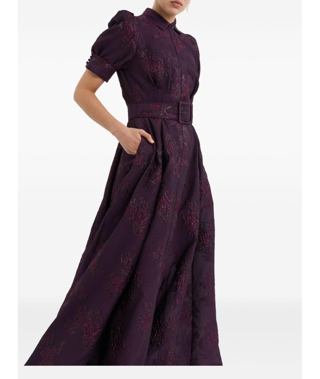 REBECCA VALLANCE Фиолетовое полиэстеровое вечернее платье, фото 4