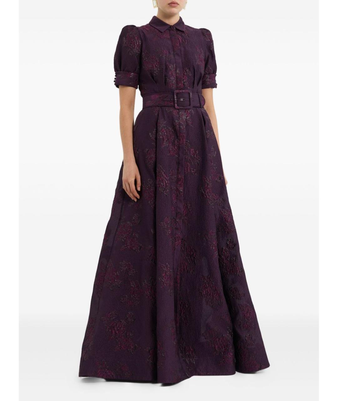 REBECCA VALLANCE Фиолетовое полиэстеровое вечернее платье, фото 3