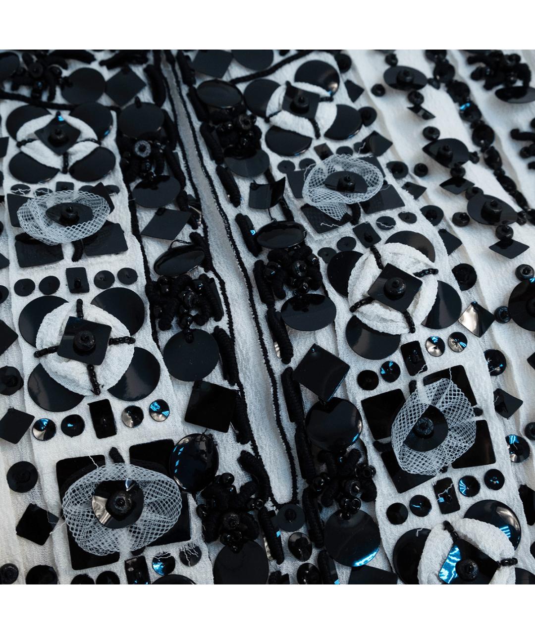 OSCAR DE LA RENTA Белая шелковая блузы, фото 4