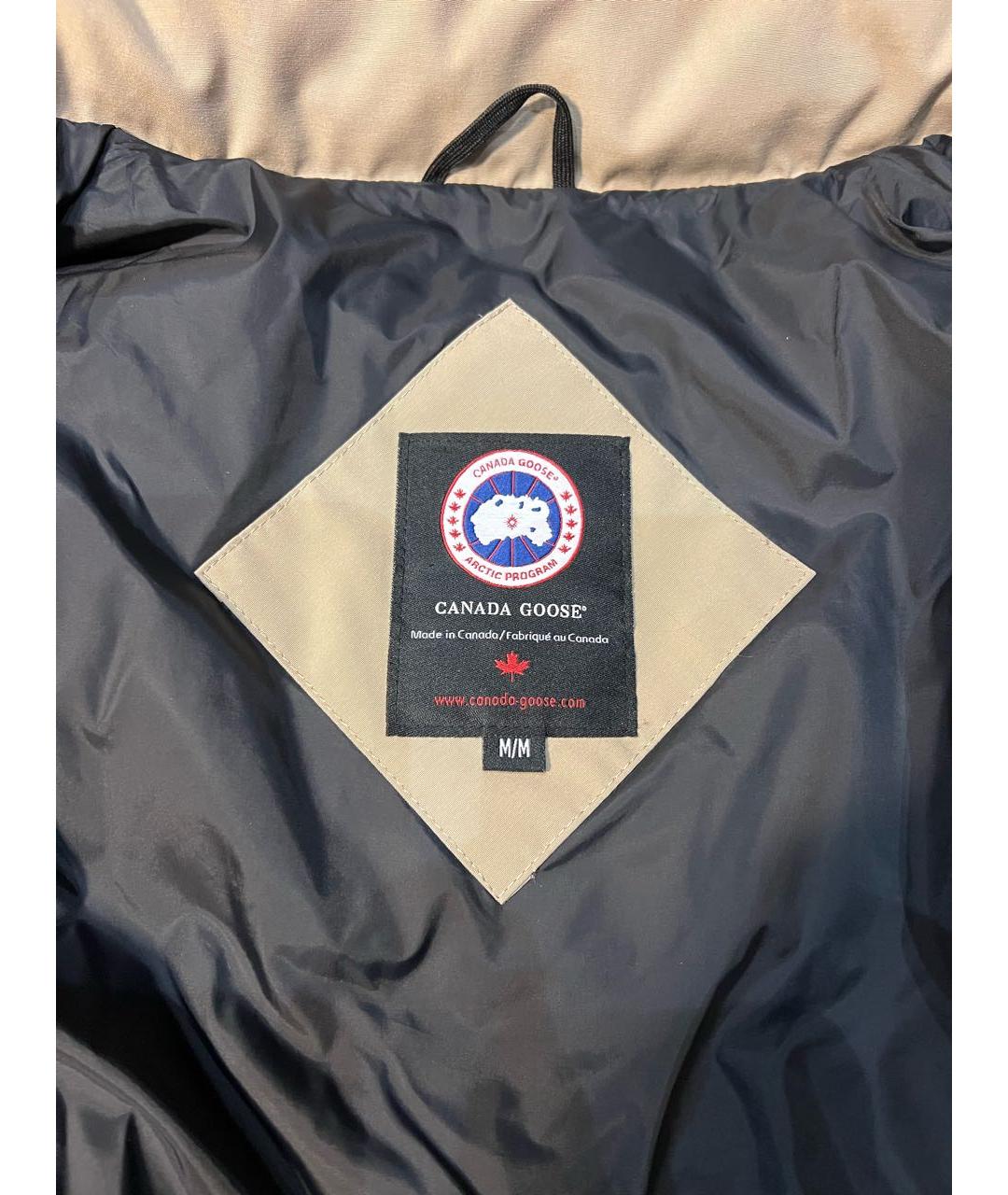 CANADA GOOSE Бежевый пуховик, фото 6