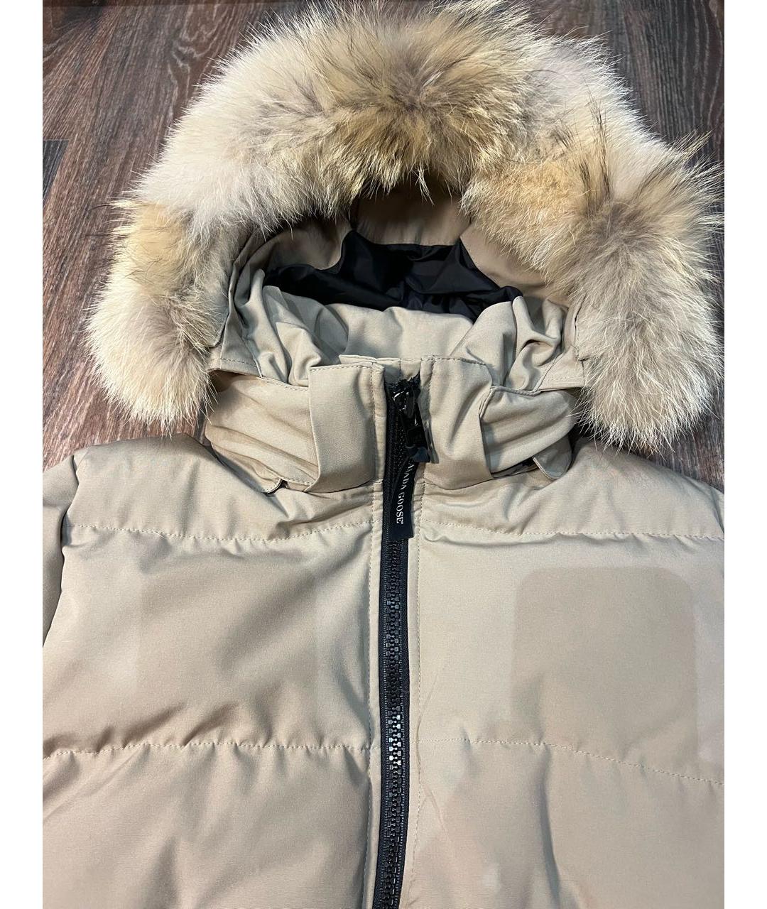 CANADA GOOSE Бежевый пуховик, фото 3