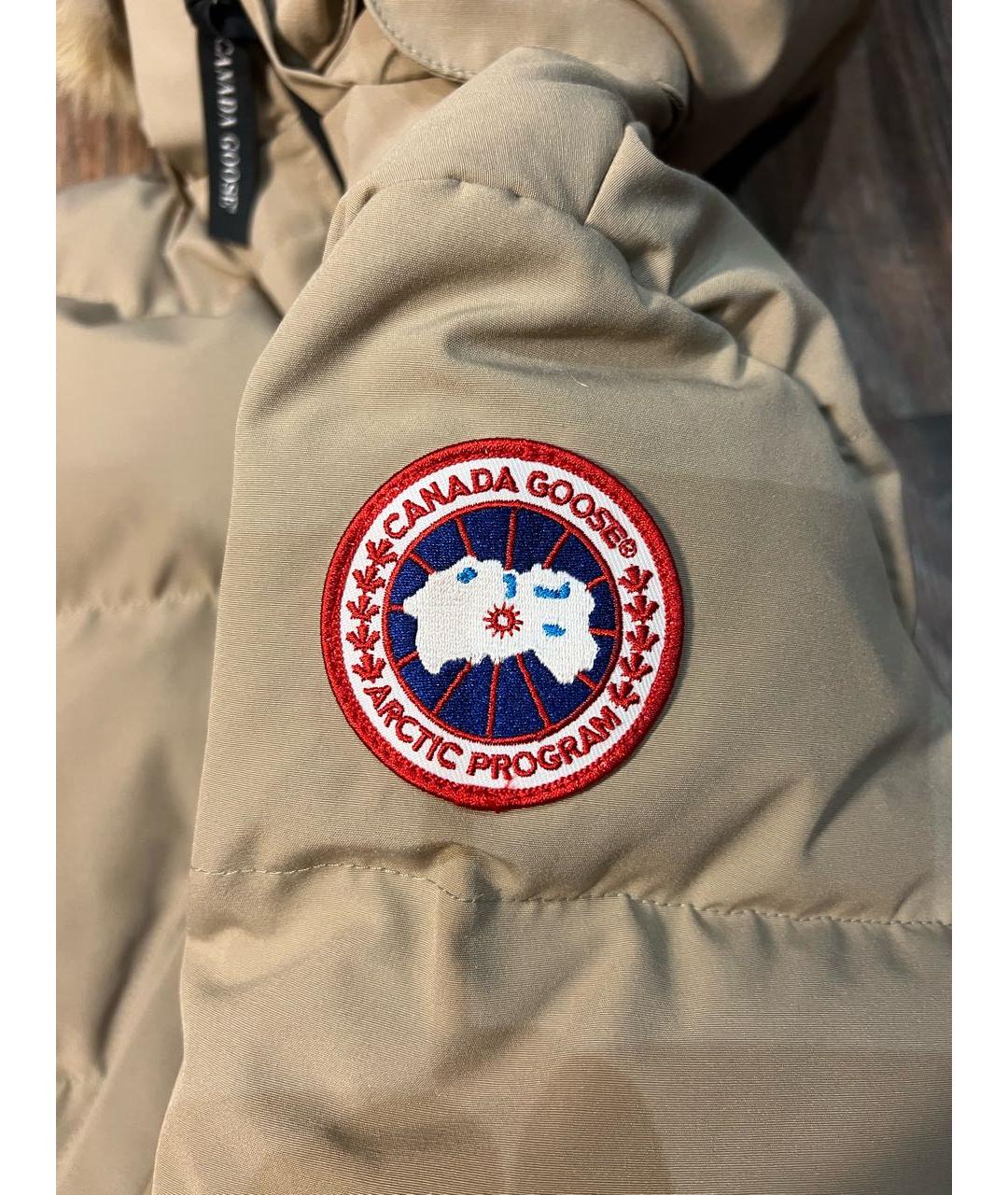 CANADA GOOSE Бежевый пуховик, фото 8