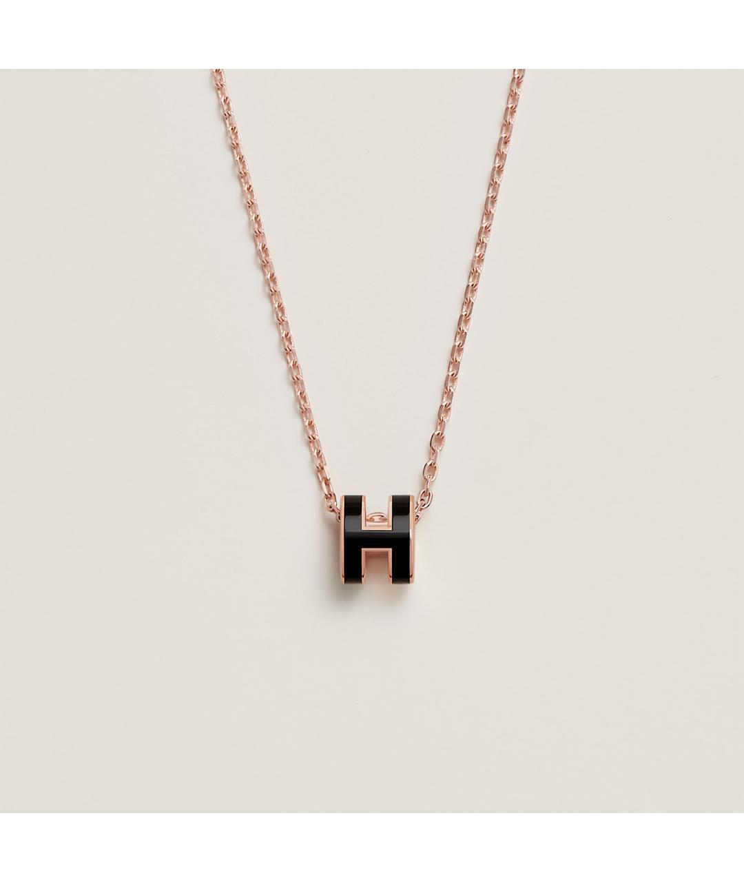 HERMES Черная металлическая подвеска, фото 2