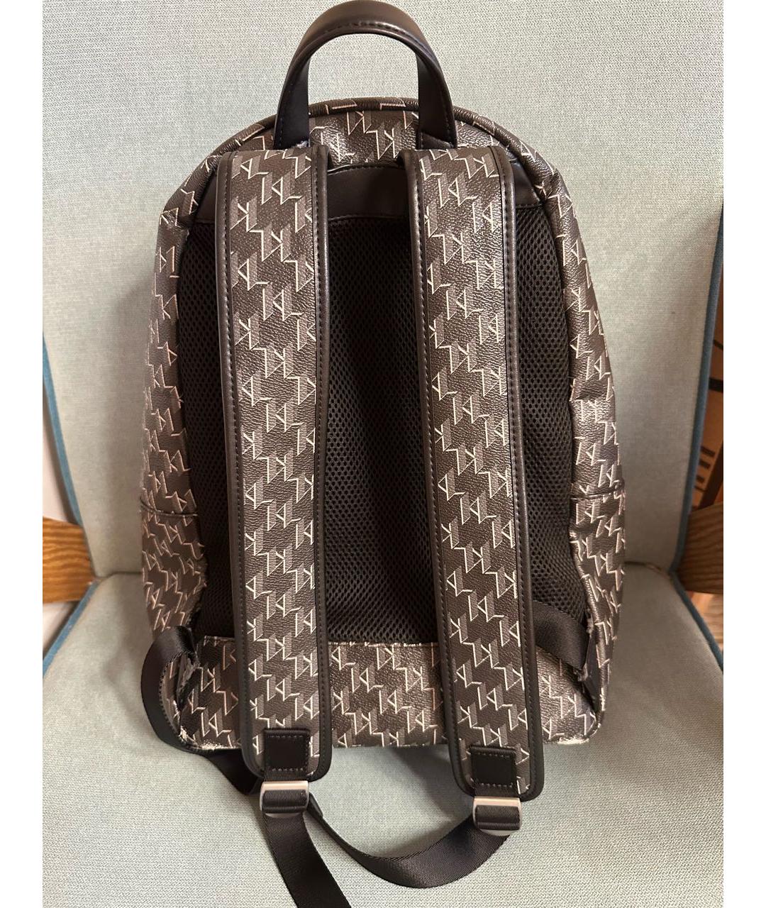 KARL LAGERFELD Черный портфель из искусственной кожи, фото 3