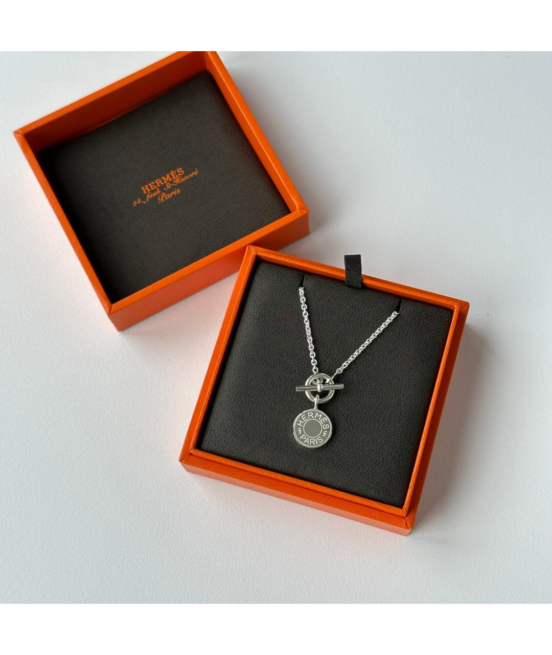 HERMES Серебряная серебряная подвеска, фото 3