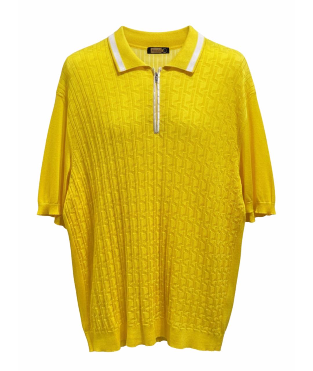 ZILLI Желтое поло с коротким рукавом, фото 1