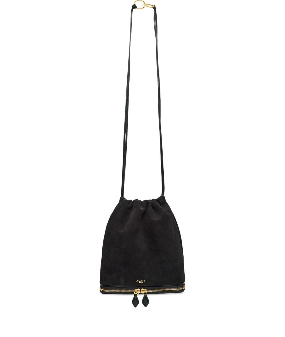 ALAIA Черная замшевая сумка через плечо, фото 1