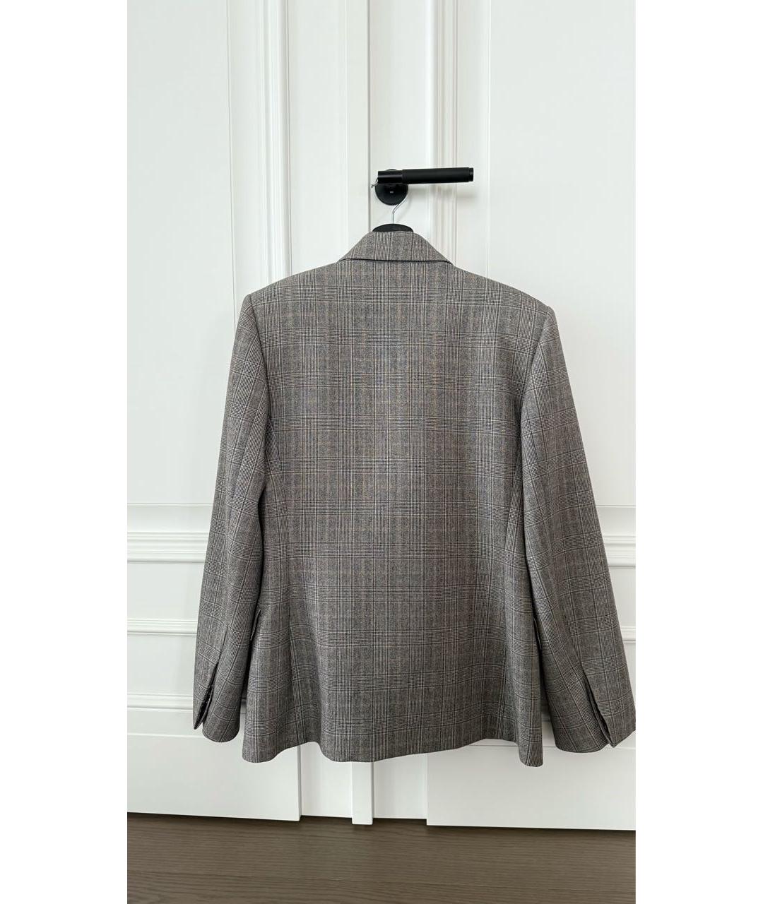 BALENCIAGA Серый шерстяной жакет/пиджак, фото 2