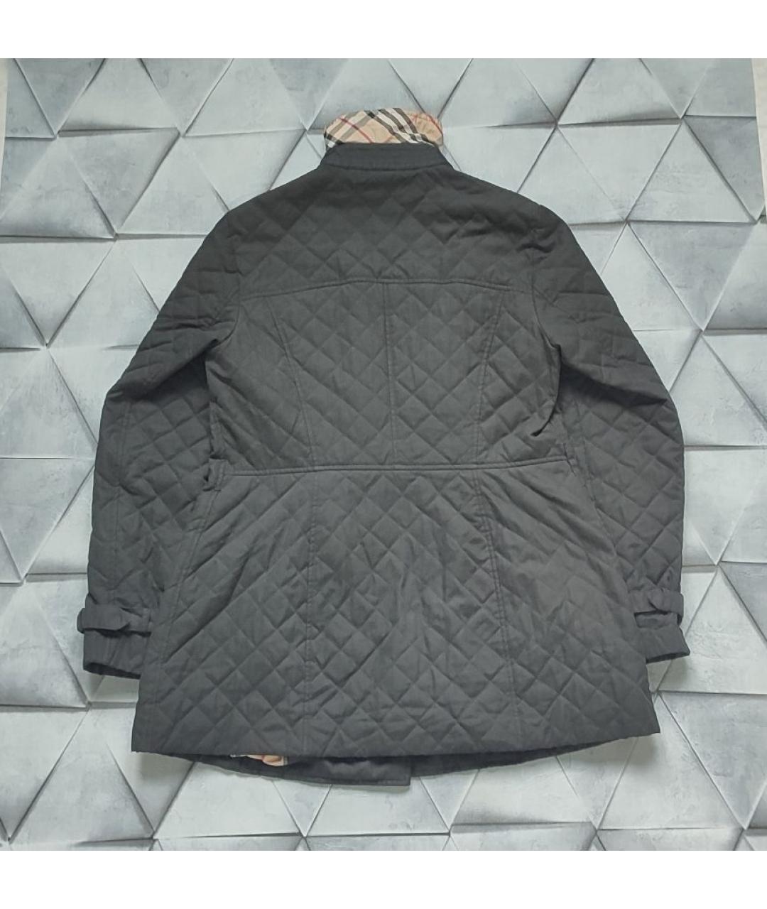 BURBERRY Черное полиэстеровое пальто, фото 2