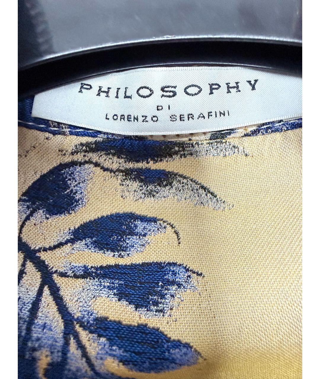 PHILOSOPHY DI LORENZO SERAFINI Мульти полиэстеровая блузы, фото 7