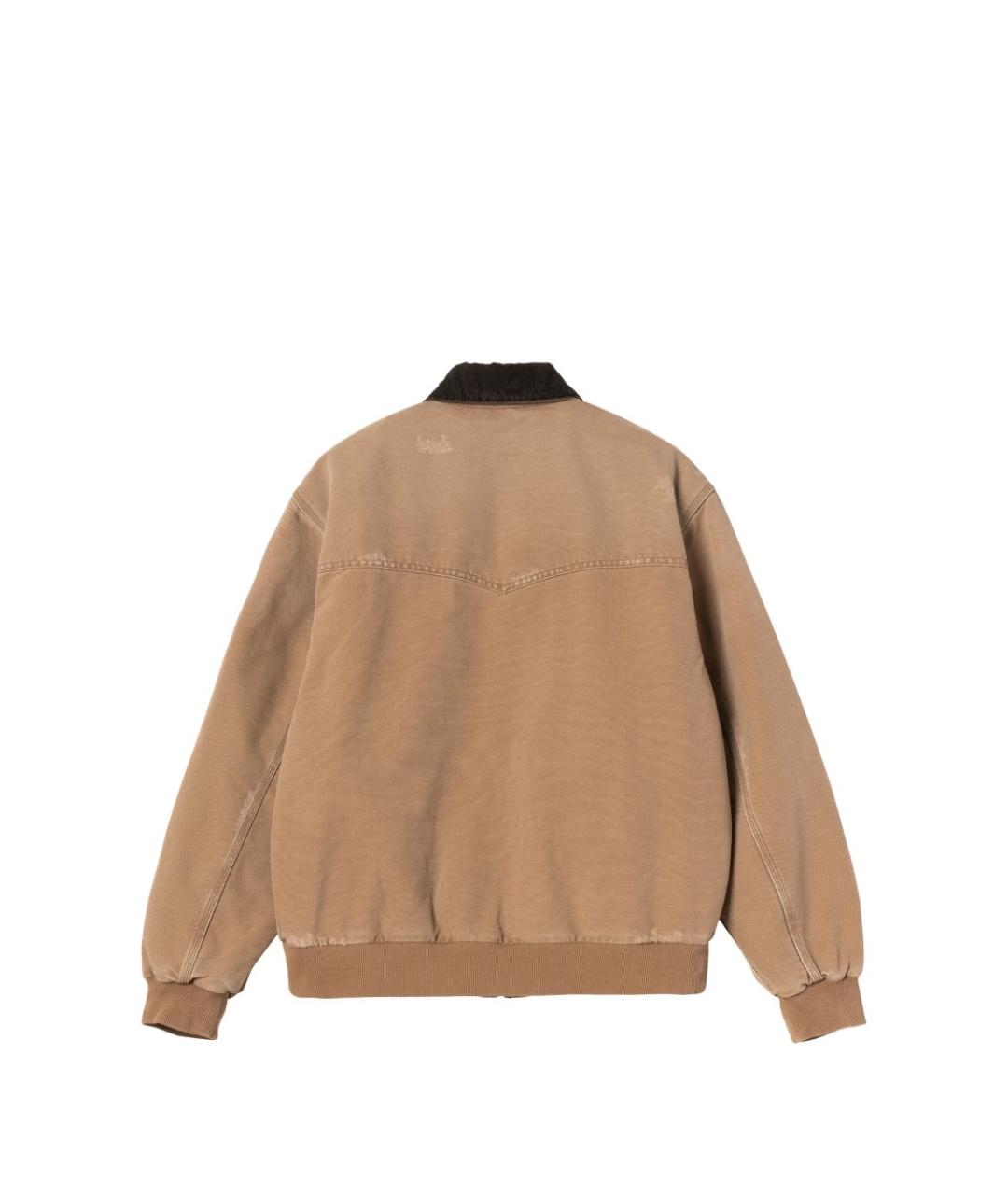 CARHARTT WIP Бежевая хлопковая куртка, фото 2