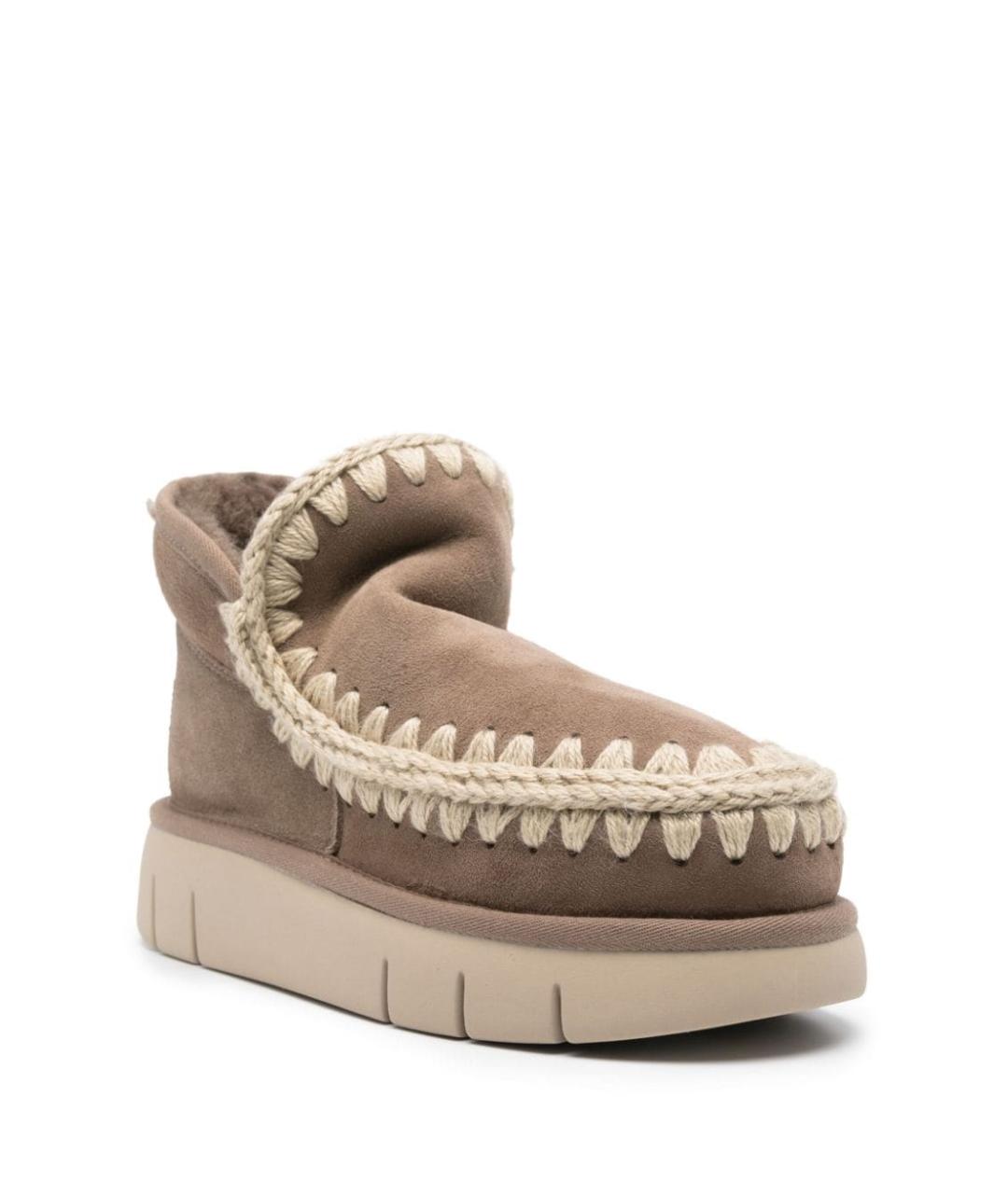 MOU Серые замшевые ботинки, фото 4