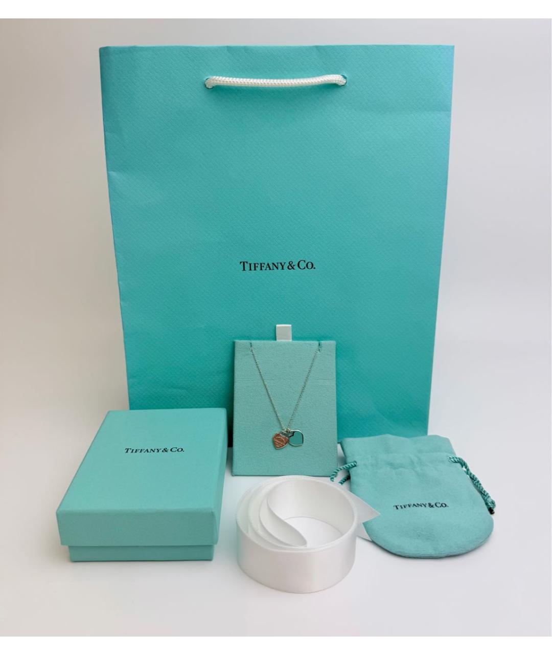 TIFFANY&CO Бирюзовая серебряная подвеска, фото 2