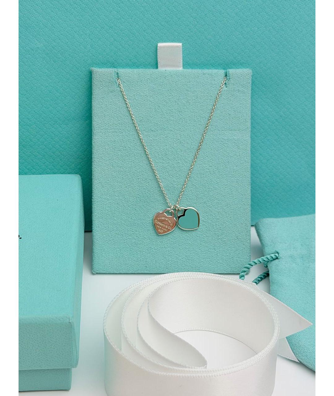 TIFFANY&CO Бирюзовая серебряная подвеска, фото 3