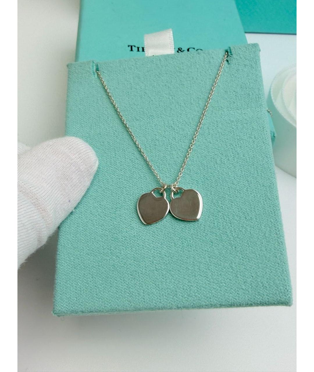 TIFFANY&CO Бирюзовая серебряная подвеска, фото 6