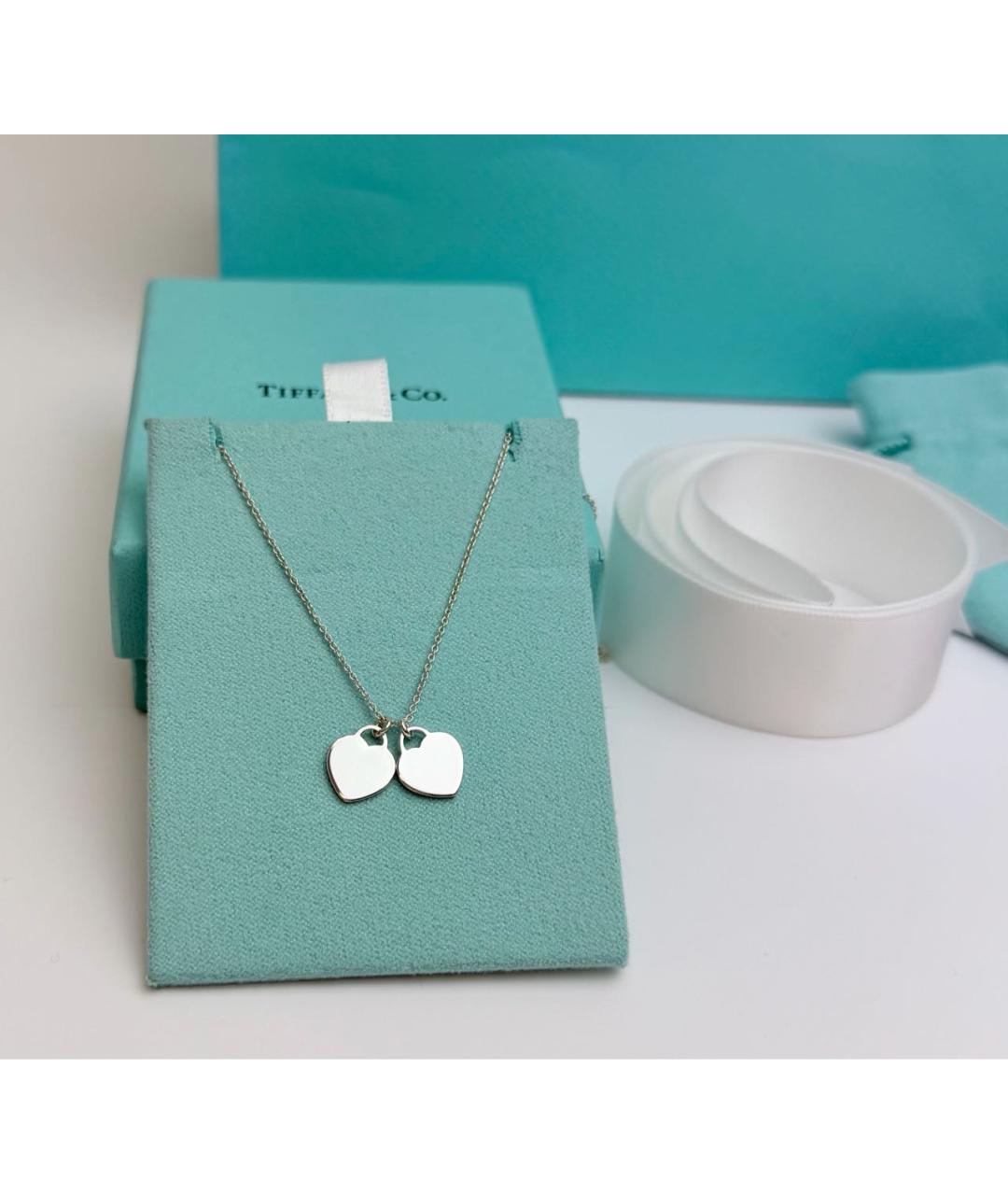 TIFFANY&CO Бирюзовая серебряная подвеска, фото 5