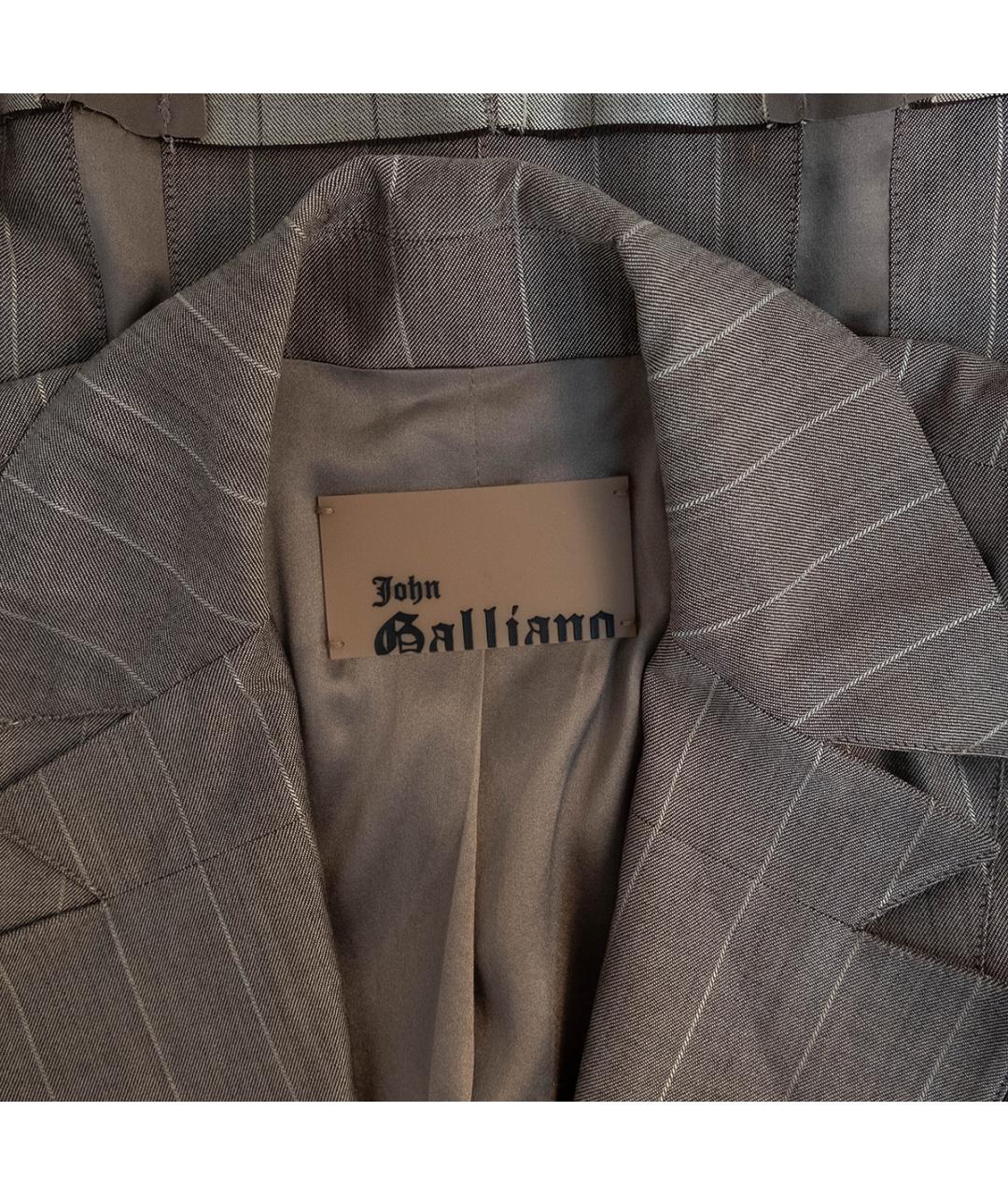 JOHN GALLIANO Коричневый шерстяной жакет/пиджак, фото 3