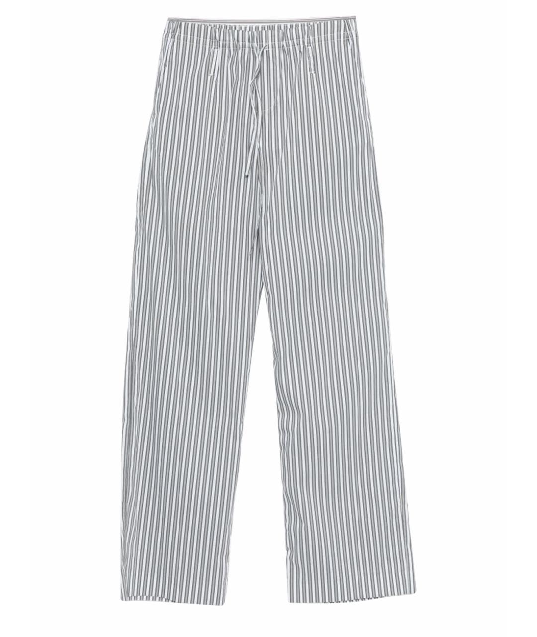 IRO Голубые хлопковые прямые брюки, фото 1