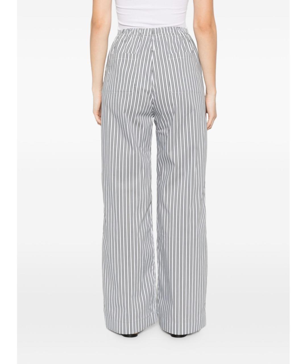 IRO Голубые хлопковые прямые брюки, фото 4