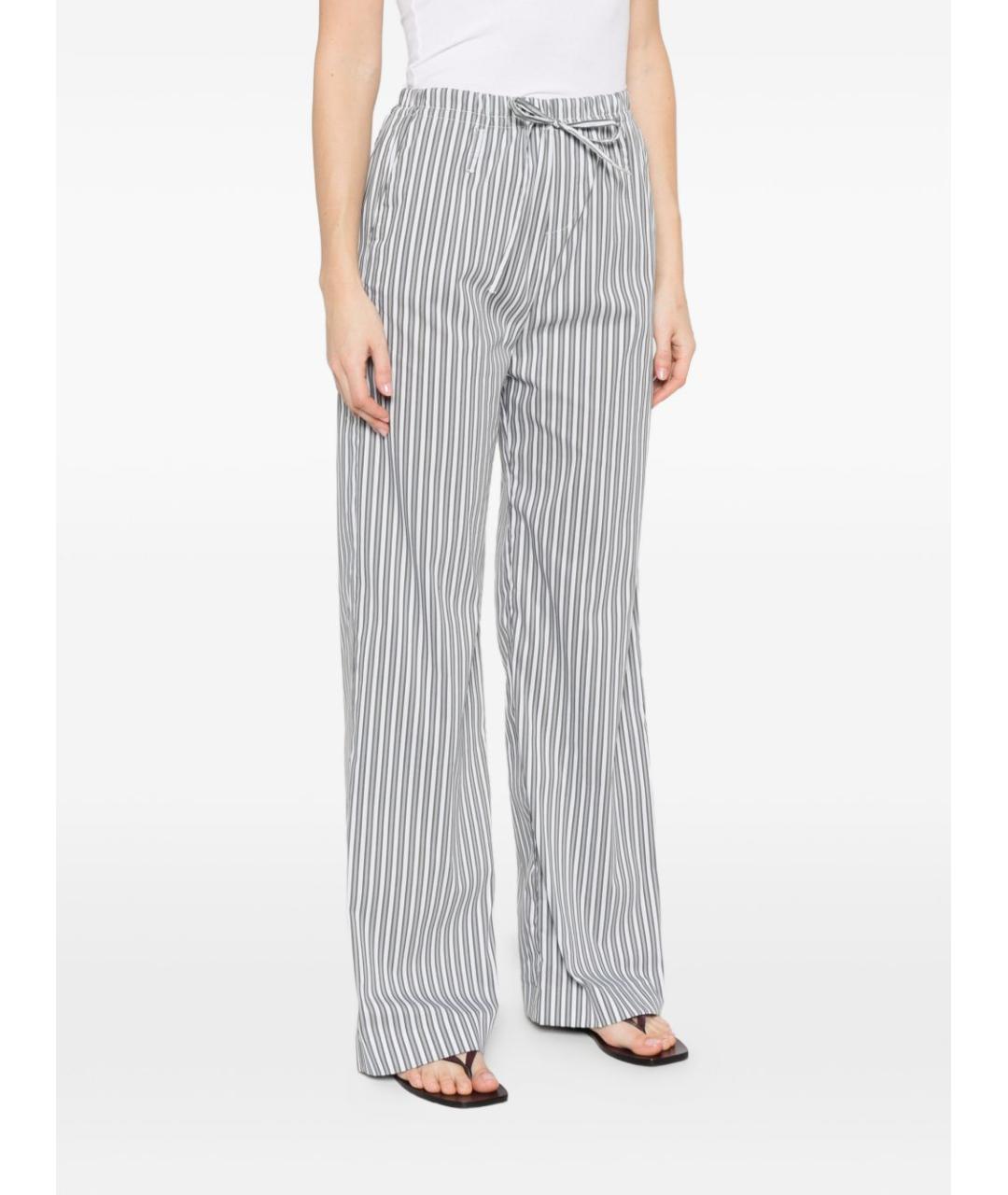 IRO Голубые хлопковые прямые брюки, фото 3