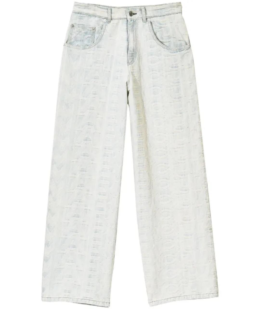 MARC JACOBS Голубые хлопковые прямые джинсы, фото 1