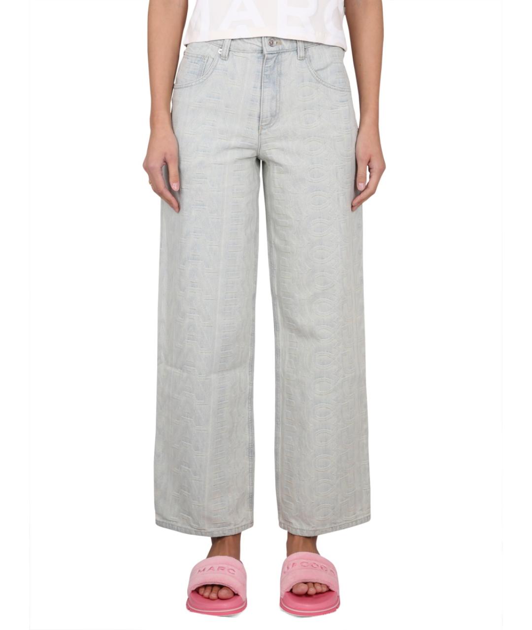 MARC JACOBS Голубые хлопковые прямые джинсы, фото 2