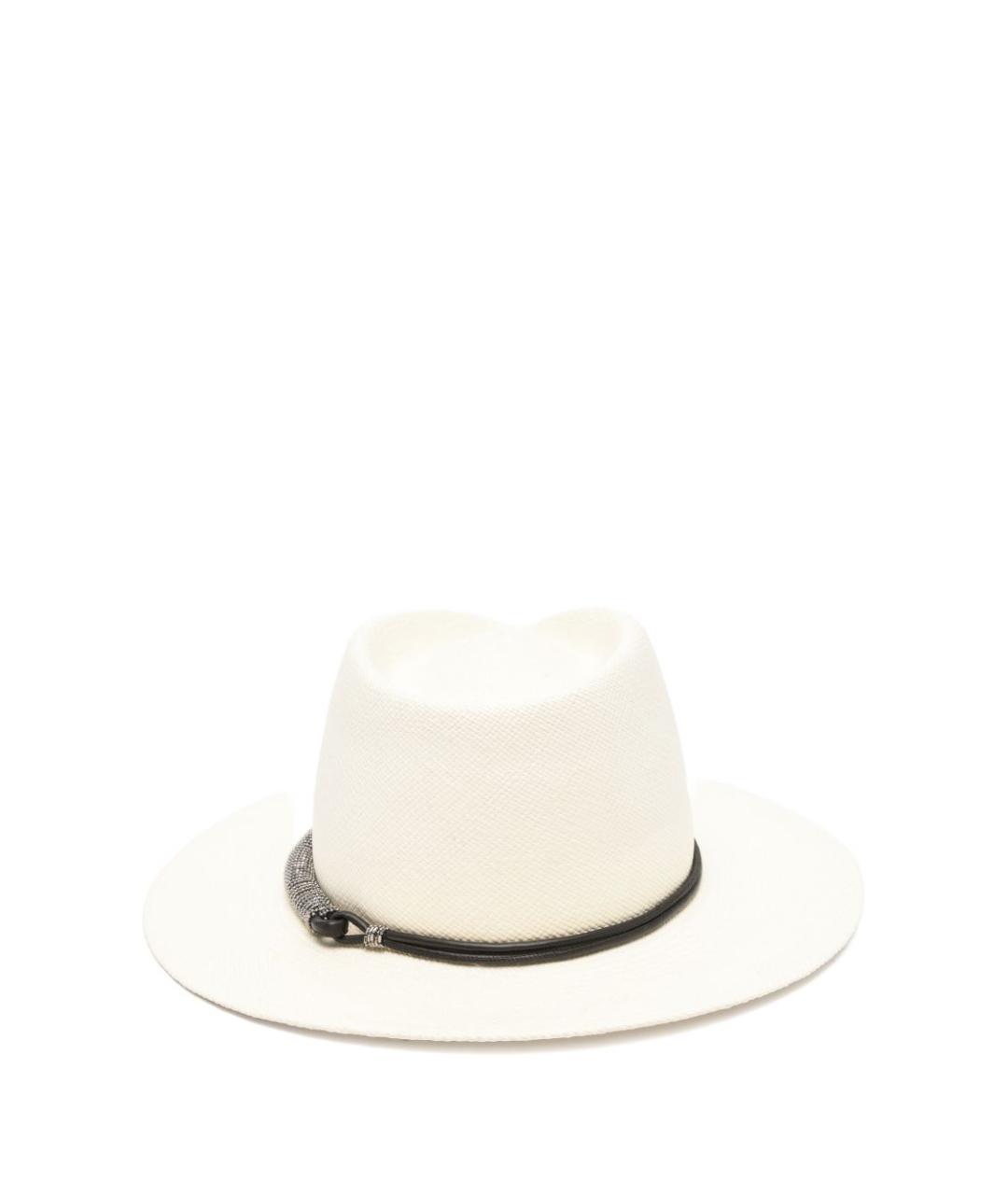 BRUNELLO CUCINELLI Белая шляпа, фото 3