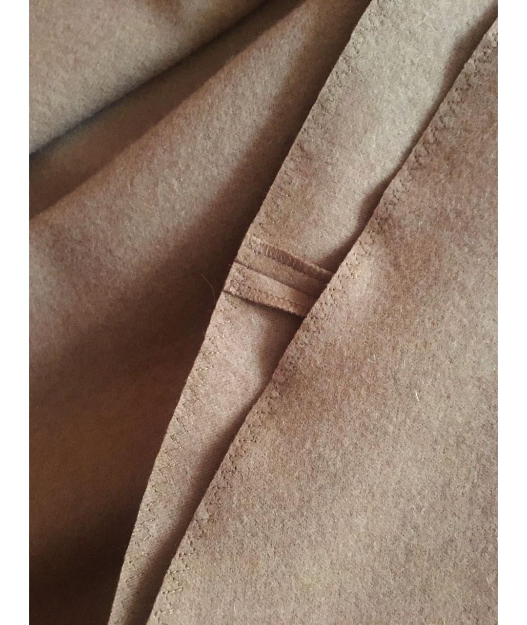 MAX MARA STUDIO Бежевая шерстяная юбка миди, фото 4