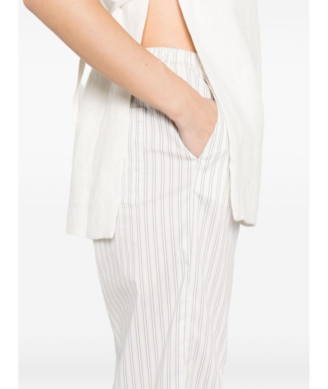 IRO Белые хлопковые прямые брюки, фото 2