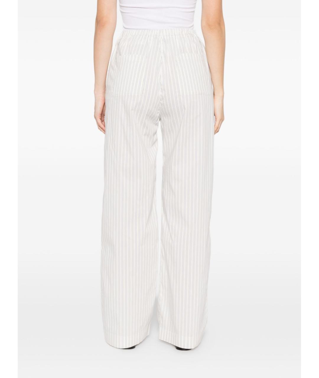 IRO Белые хлопковые прямые брюки, фото 5
