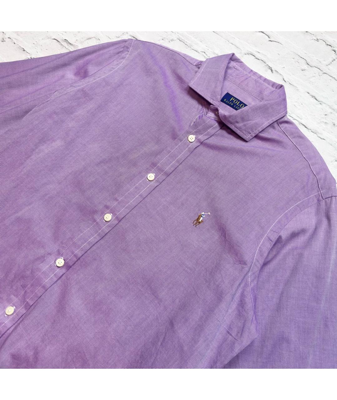 POLO RALPH LAUREN Розовая хлопковая кэжуал рубашка, фото 3