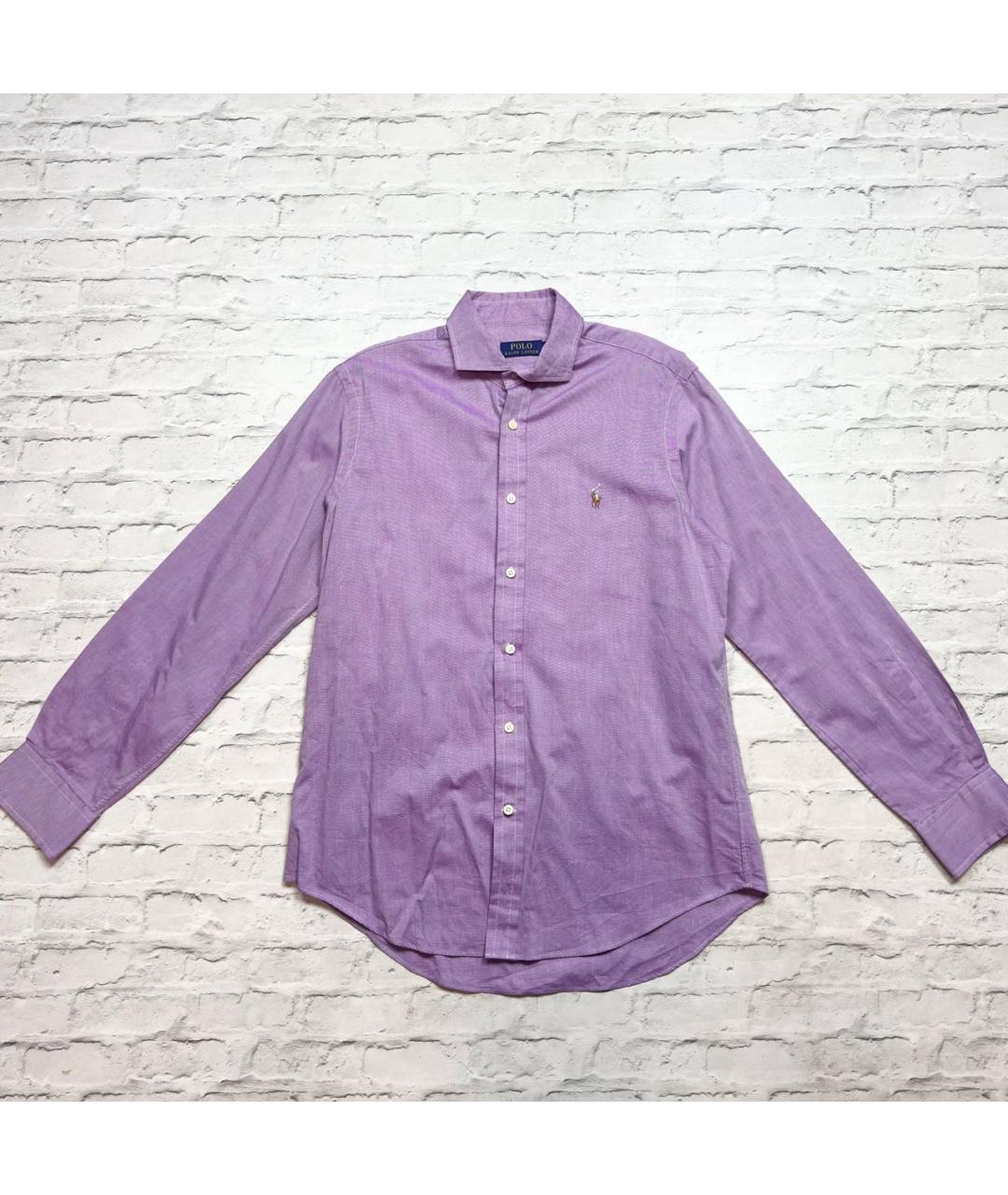 POLO RALPH LAUREN Розовая хлопковая кэжуал рубашка, фото 9