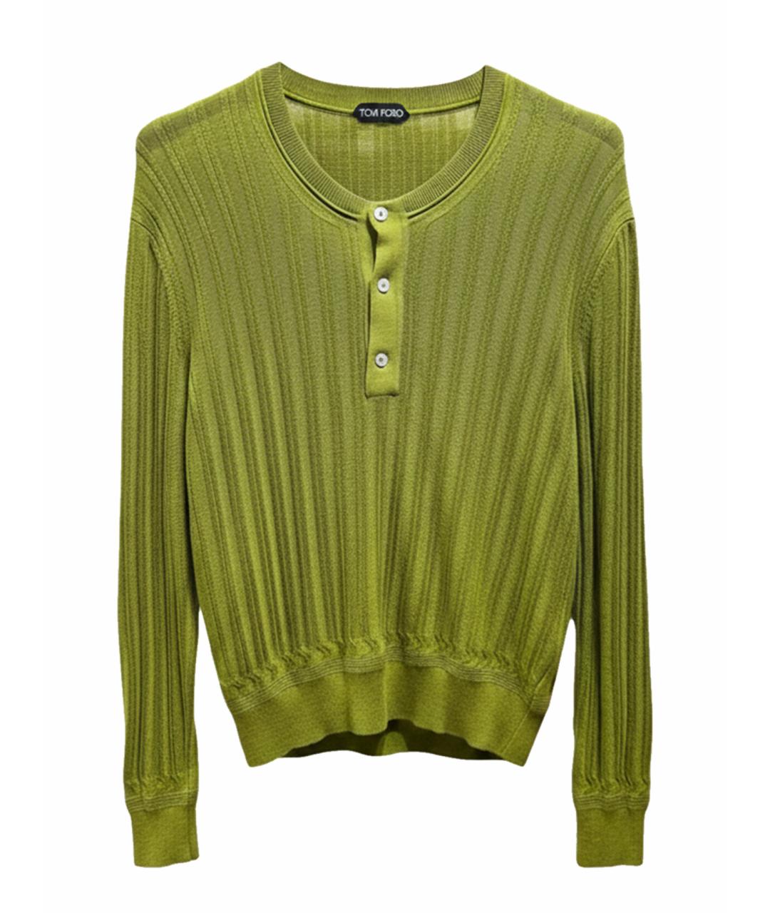 TOM FORD Зеленый кашемировый джемпер / свитер, фото 1
