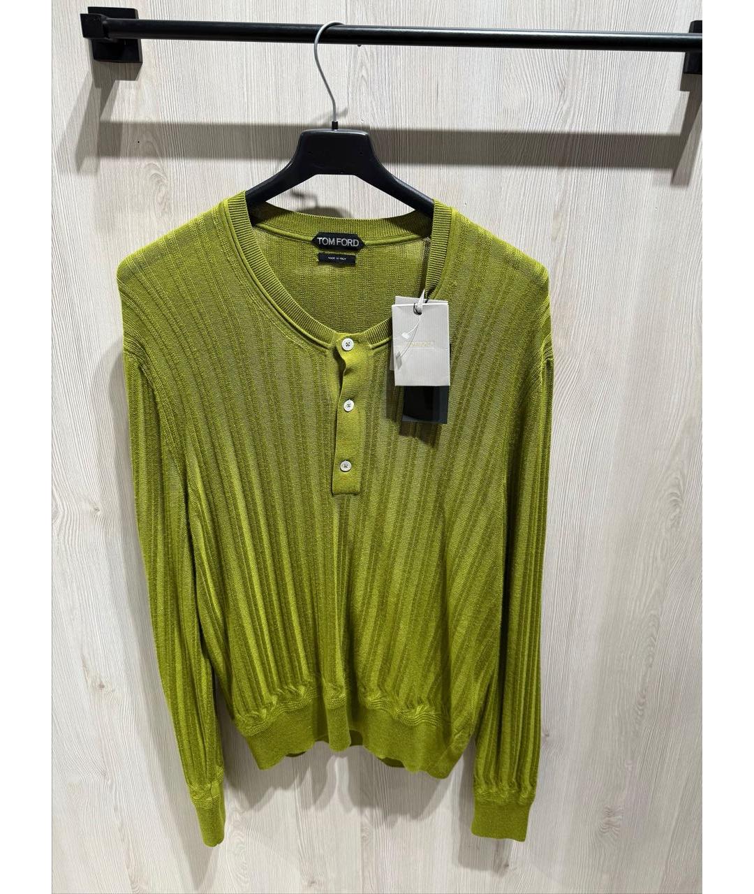 TOM FORD Зеленый кашемировый джемпер / свитер, фото 6