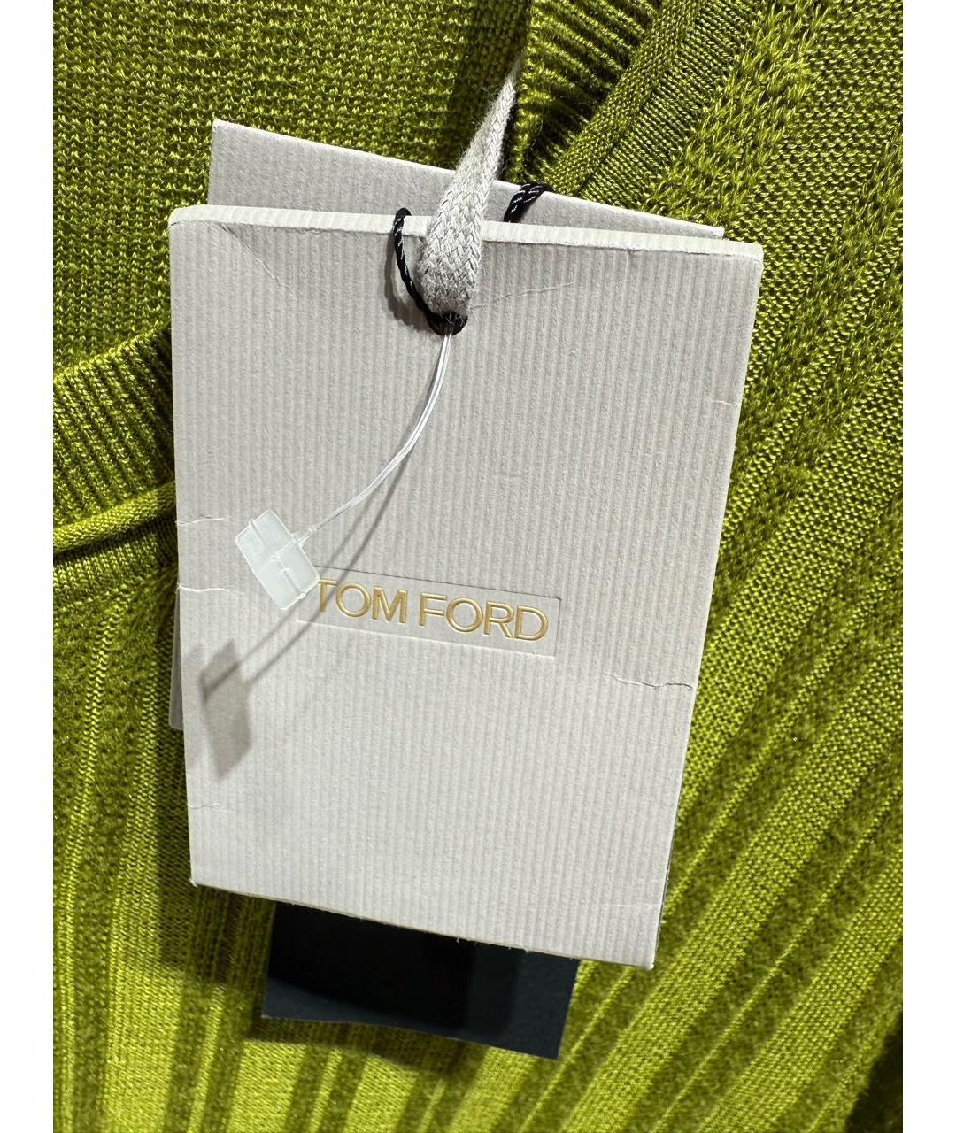 TOM FORD Зеленый кашемировый джемпер / свитер, фото 3