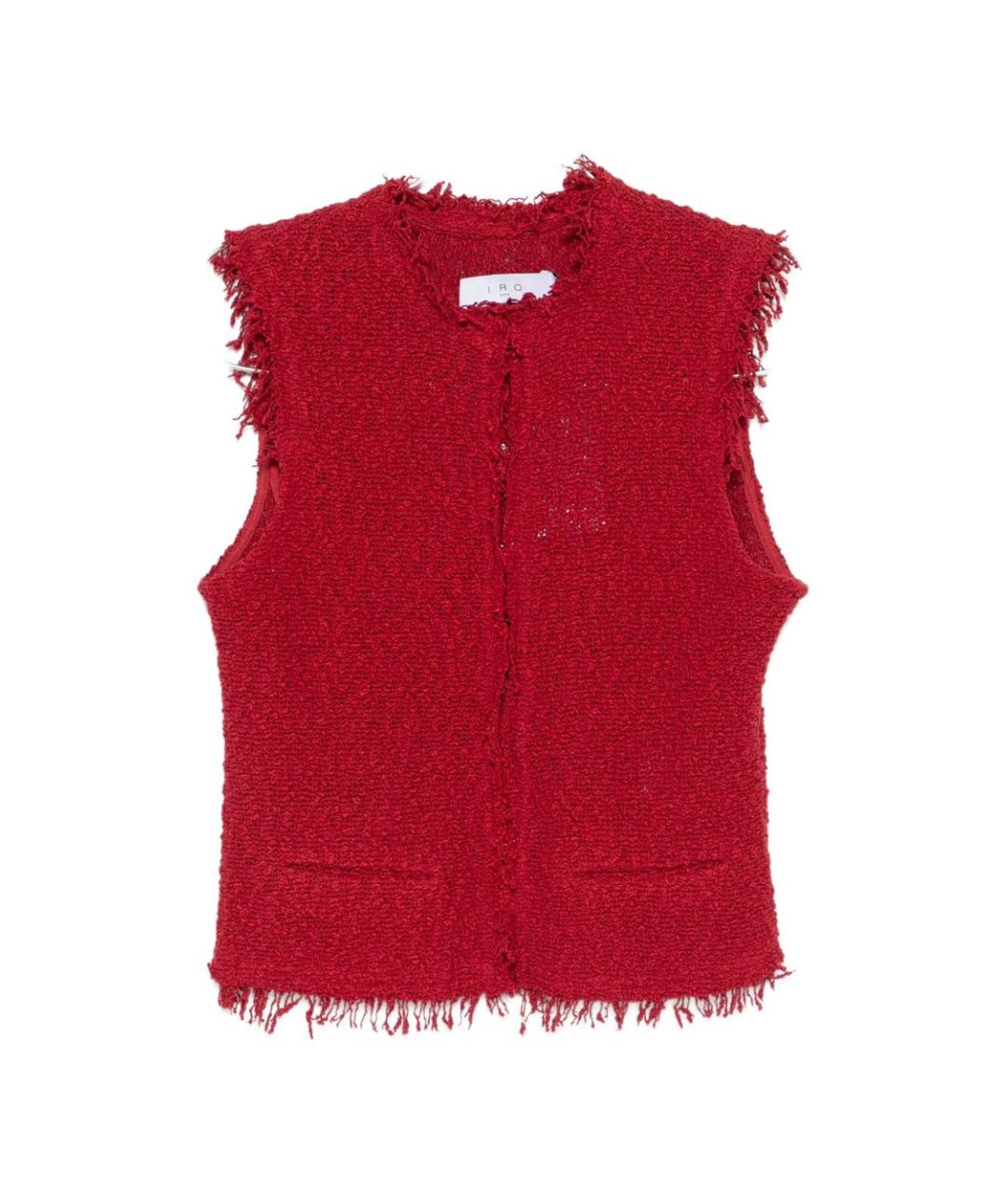 IRO Красная хлопковая жилетка, фото 1
