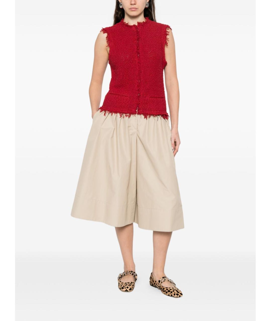 IRO Красная хлопковая жилетка, фото 5