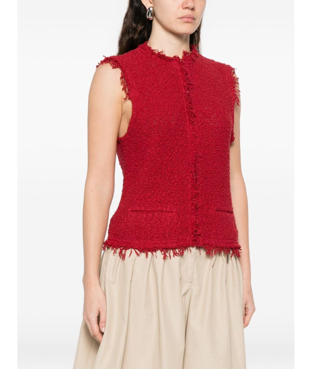 IRO Красная хлопковая жилетка, фото 3