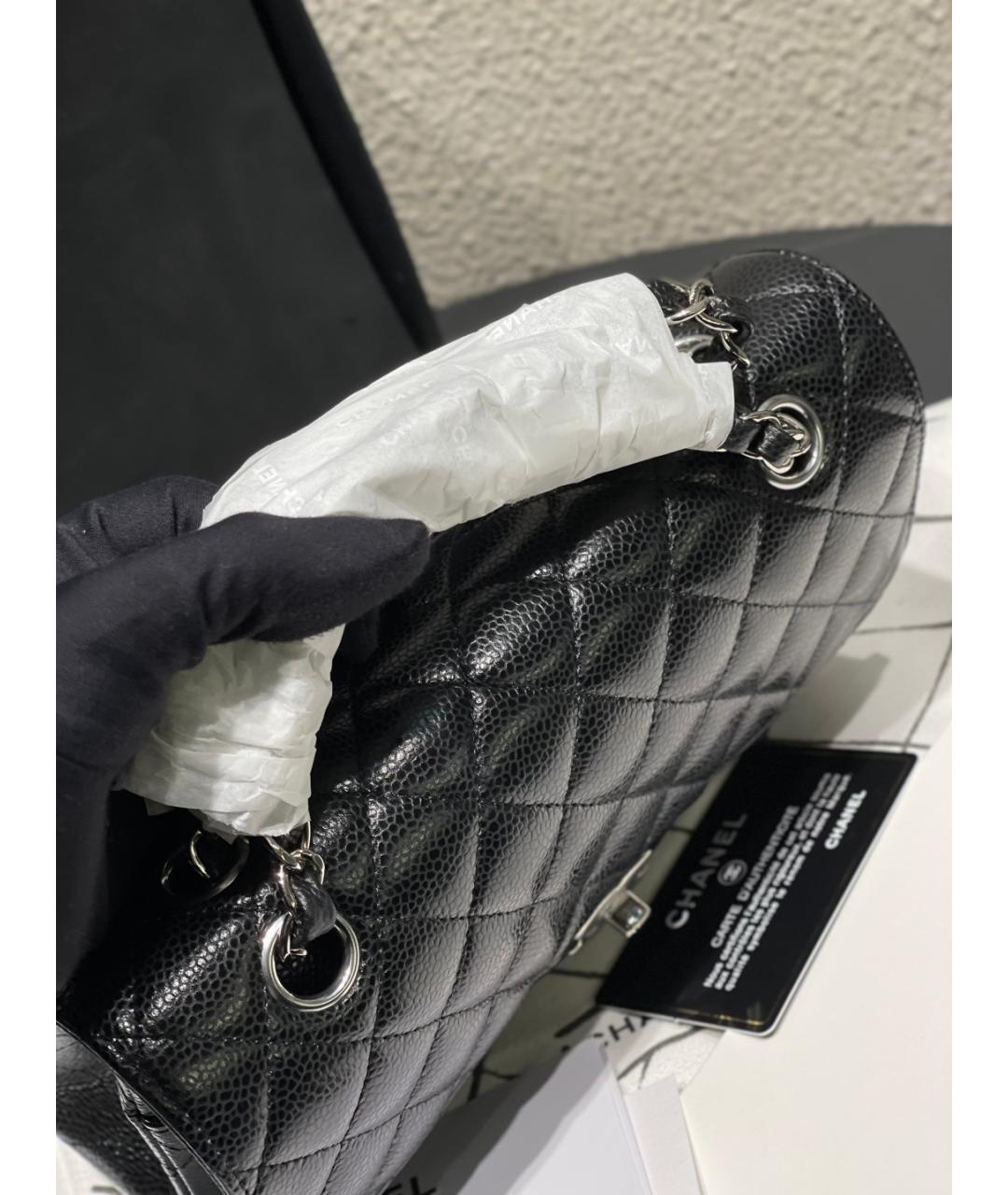 CHANEL Черная кожаная сумка через плечо, фото 9