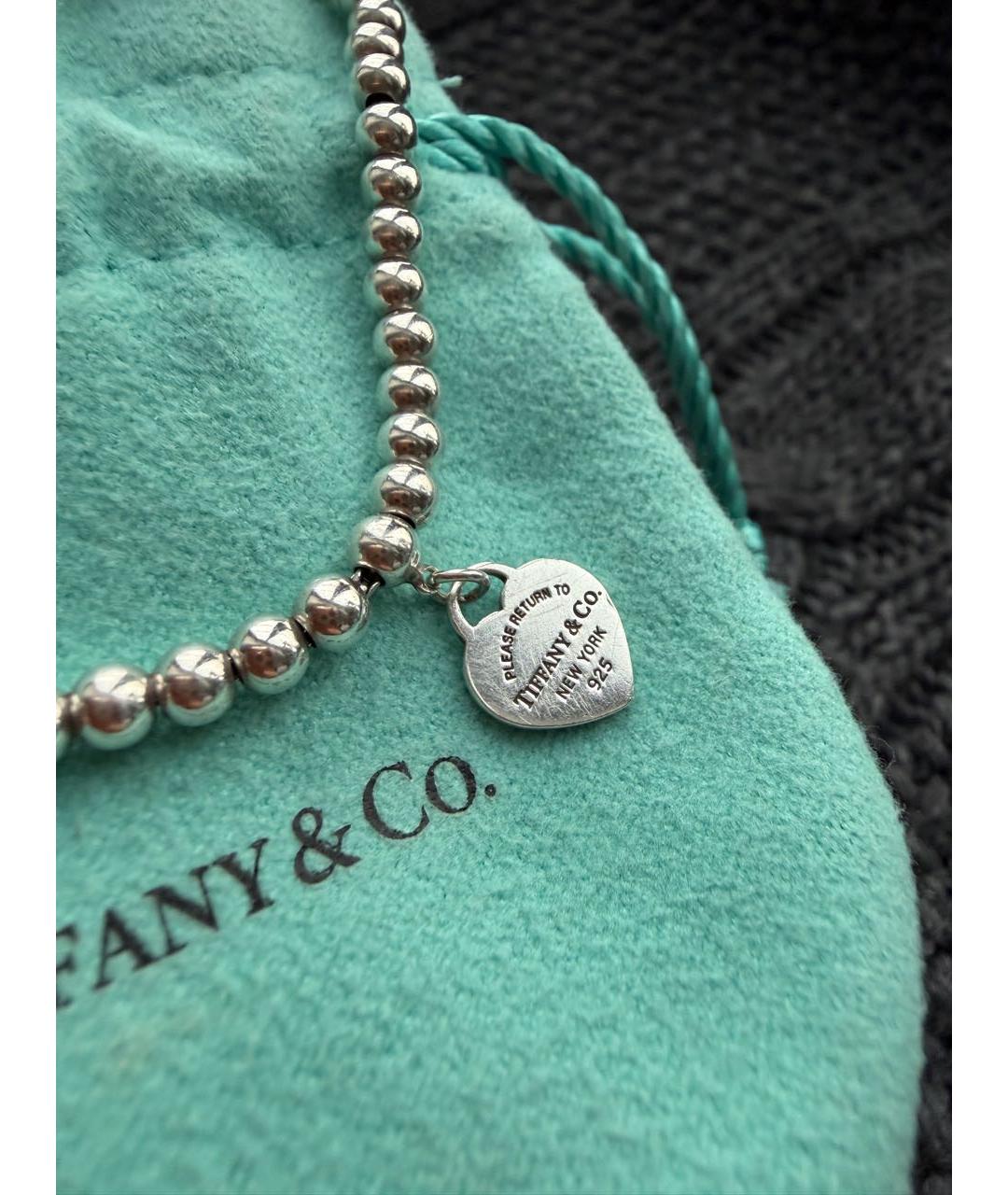 TIFFANY&CO Серебрянный серебряный браслет, фото 4