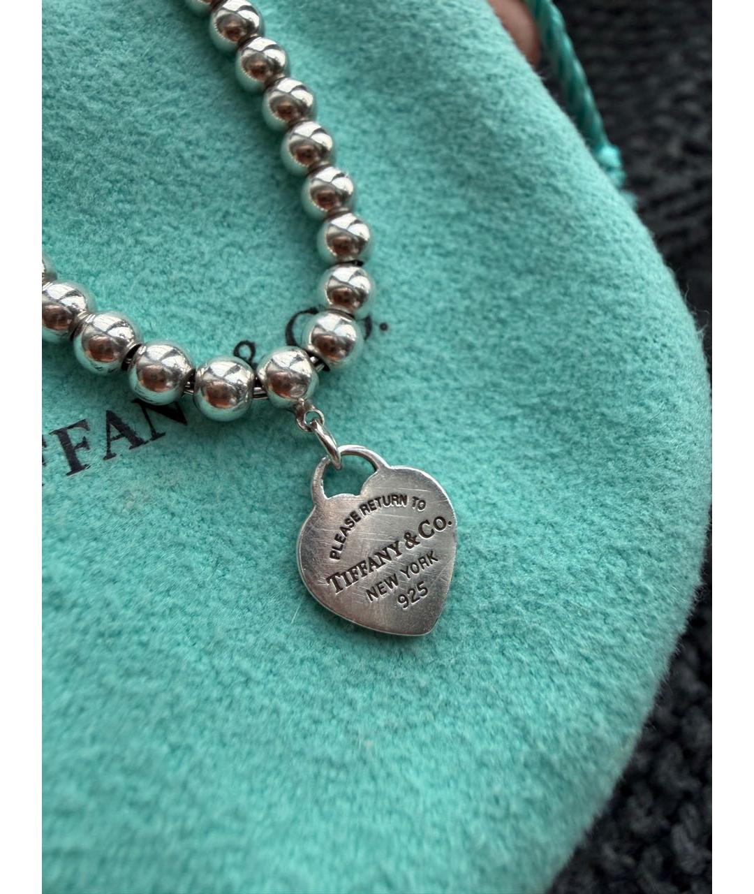 TIFFANY&CO Серебрянный серебряный браслет, фото 7